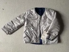 リバーシブルアウター 110サイズ ベージュ/ネイビー　無印