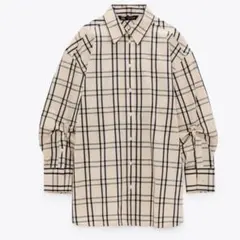 【ZARA】バックベンツ　チェックシャツのサムネイル