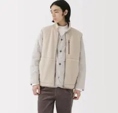 ⭐︎新品⭐︎ ボアフリースベスト　メンズ　無印良品