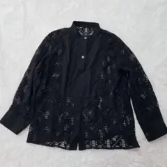 美品】THE SHINZONE シンゾーン ジャガードレースシャツ 黒 完売品