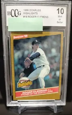 【BGS10】1986 Donruss ロジャー・クレメンス #18 鑑定済