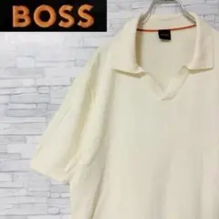 HUGO BOSS ハーフジップ半袖ニット 短丈 ストライプ 水色 HUGO BOSS ハーフジップ半袖ニット 短丈 ストライプ 水色 - メルカリ