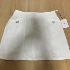 ホワイトミニスカート Lサイズ GRL