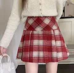 【Kちゃん家 様専用 】grl ks056 インパン裏地付きチェック柄プリーツ