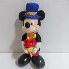 ミッキーマウス ぬいぐるみバッジ　ハピエストバースデー