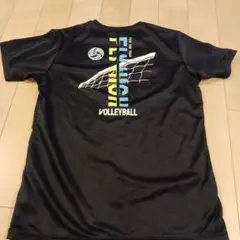 asics バレーボール 半袖シャツ 黒