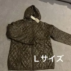 新品UNIQLO キルティングジャケット L オリーブ
