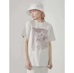 merry jenny CAT face Tee アイボリー