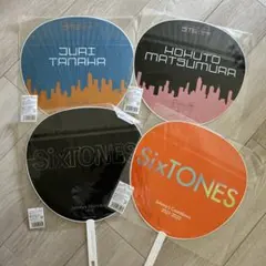 SixTONES うちわ4枚 Feel da CITY パンフレット＆ステッカー