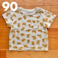 【GU】ジーユー ベビー たべっ子どうぶつ グラフィック Tシャツ 90