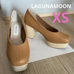 LAGUNAMOON ラグナムーン　パンプス　キャメル　XS ウッドソールのサムネイル