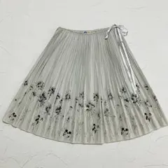 東京迪士尼海洋×BEAMS 合作 米奇 花紋 百褶裙 11號