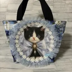 コヤンイサムチョン ハンドメイド デニムリメイク フリルバッグ トート