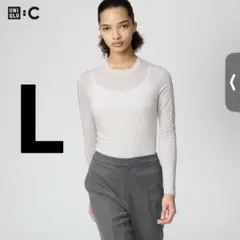 極暖ヒートテックカシミヤブレンドクルーネック 30 NATURAL L