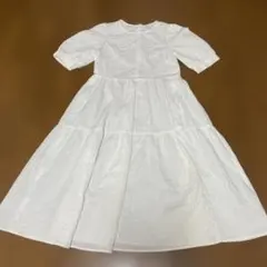 美品クイーンズコートお袖ふんわり夏ワンピースサイズ1 プレゼント有りのサムネイル