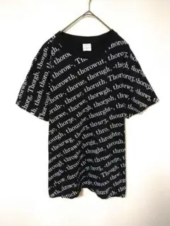 プリントスター　Tシャツ　メンズM　黒色　総柄　全面プリント　綿100％
