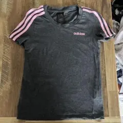 adidas アディダス 半袖 Tシャツ グレー ピンクのサムネイル
