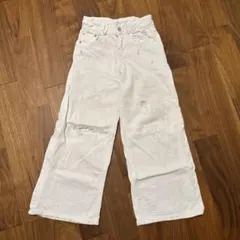 ZARA ホワイトデニム　134cm