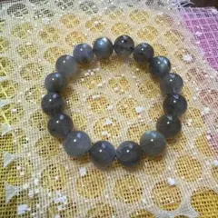 ラブラドライトビーズブレスレット