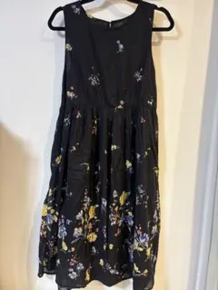 179/WG NICOLE CLUB 花柄 ノースリーブ ワンピース Mのサムネイル
