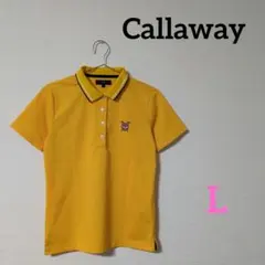 Callaway　キャロウェイ　レディース　ゴルフウェア　半袖　ポロシャツ　黄色