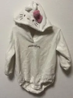 Hello Kitty フード付きロンパース 90