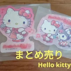 ハローキティ　クロミ　まねきねこ　コラボ　シール　ダイカットステッカー　サンリオ