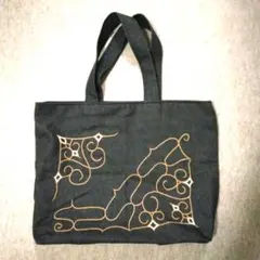 アイヌ刺繍 ハンドメイド　トートバッグ
