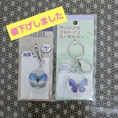 蝶標本キーホルダー 2個セットのサムネイル