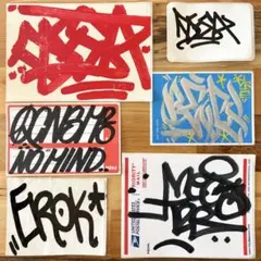 ③ グラフィティー 手描きステッカー6枚セット graffiti グラフィティ
