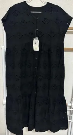 サマンサモスモス ブルー　シワリーワンピース