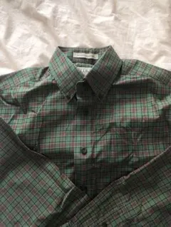 L.L.Bean チェック　長袖シャツ　防シワ加工　　エルエルビーン　古着