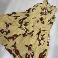 ベビー　ピンクハウス　うさぎ　ワンピース　レトロ　130のサムネイル