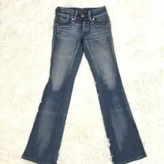 サムシング エドウィン デニム フレアパンツ　かわいい　XS