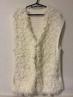 ニットベスト mystic ファーベストフリーサイズ