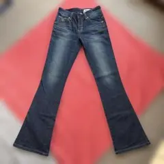 美品 SOMETHING SD331濃紺 ストレッチブーツカット