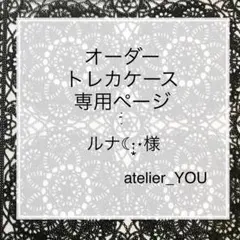 ルナ☾·̩͙⋆様 オーダートレカケース 専用ページ