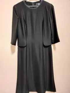 LANVIN NOIR 36 フォーマルワンピース 黒 卒業式 入学式 冠婚葬祭 