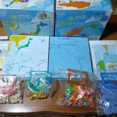 くもん☆日本地図パズル＆世界地図パズルのセット