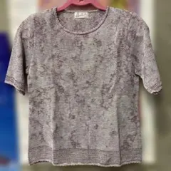 日本製　ラメ入り　サマーセーター 肩パッドあり