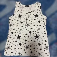 星柄 ノースリーブタンクトップ 140