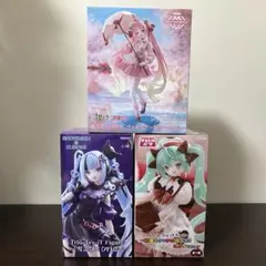 【匿名配送】桜ミク　AMP　初音ミク　Trio-Try-iT　フィギュア 3種