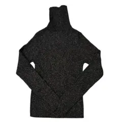 ストロベリーフィールズ ラメ タートルニット ブラック 黒 長袖 秋冬