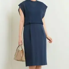 美品 green label relaxing ヘンケイスリーブワンピース M