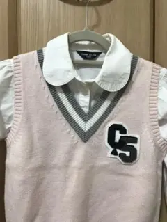 入学準備 春 春服 新生活 コムサイズム！！ ベスト ブラウス セット！110