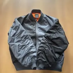 BEAMS 撥水加工MA-1 ジャケット 黒