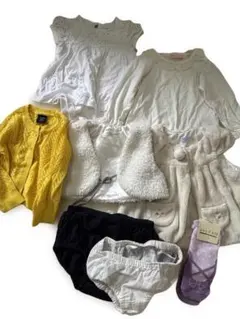 B384★80any FAMまとめ売り おむつカバーワンピース新品ソックス女の子のサムネイル