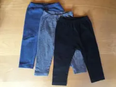 ユニクロ　スウェットレギンス 3点セット (ネイビー・グレー・ブラック)