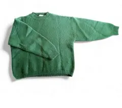早い者勝ち‼️ニットセーター グリーン Lサイズ 古着