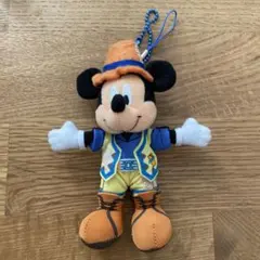 ミッキー ぬいぐるみストラップキーチェーン　グリーティングトレイル